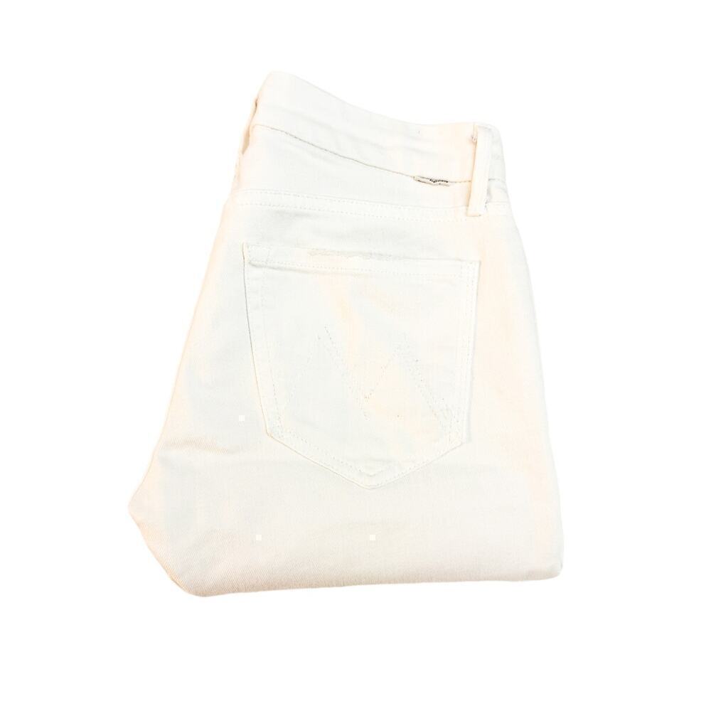 Mother The Looker Mirror Mirror White Skinny Denim Jeans Size 24